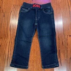BOSS by Hugo Boss Boy's Straight Leg Stretch Denim Jeans | Blue | 2Y